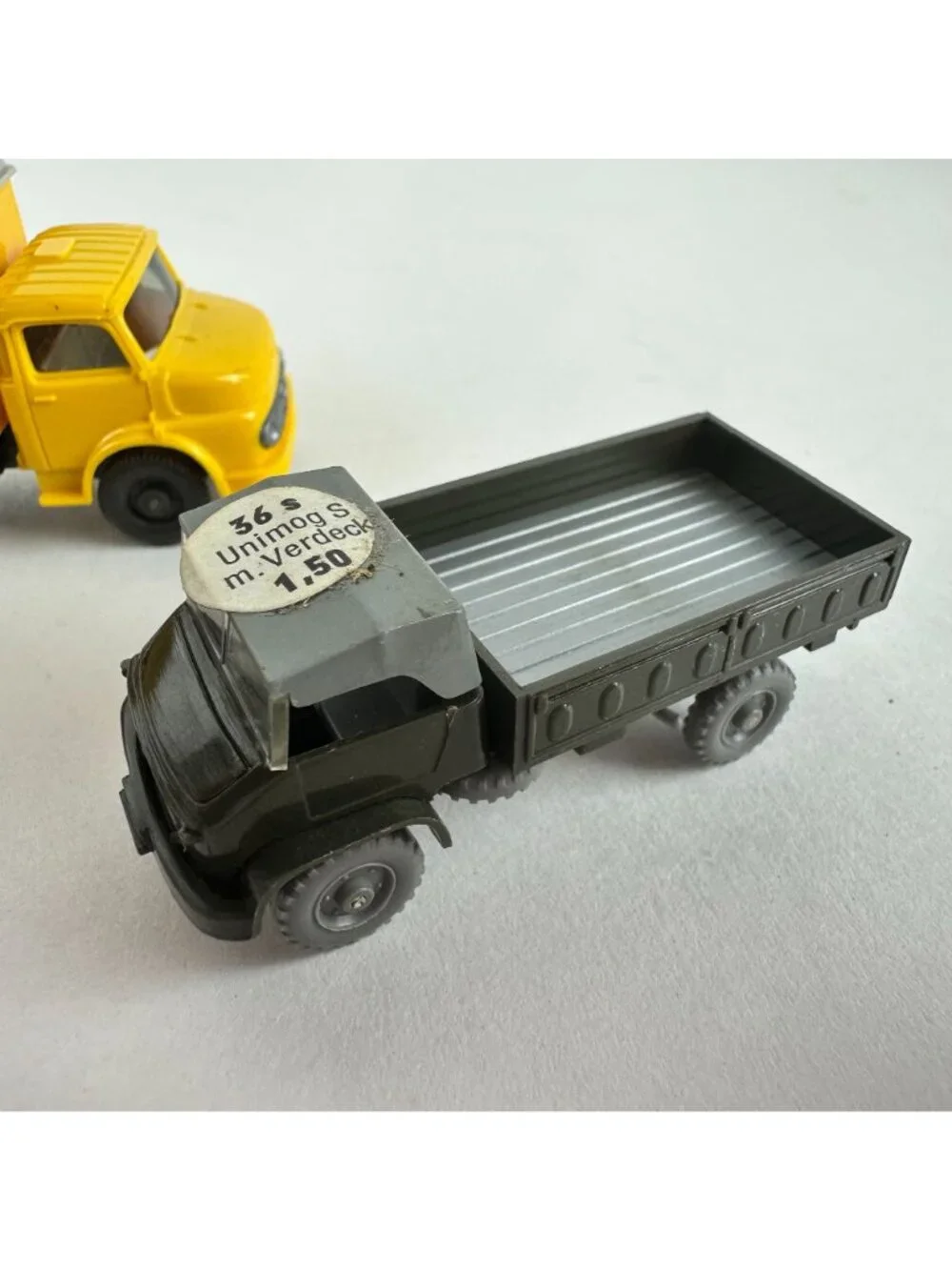 Vintage Wiking Plastic Lot Box Truck Unimog S Verdeck Germany